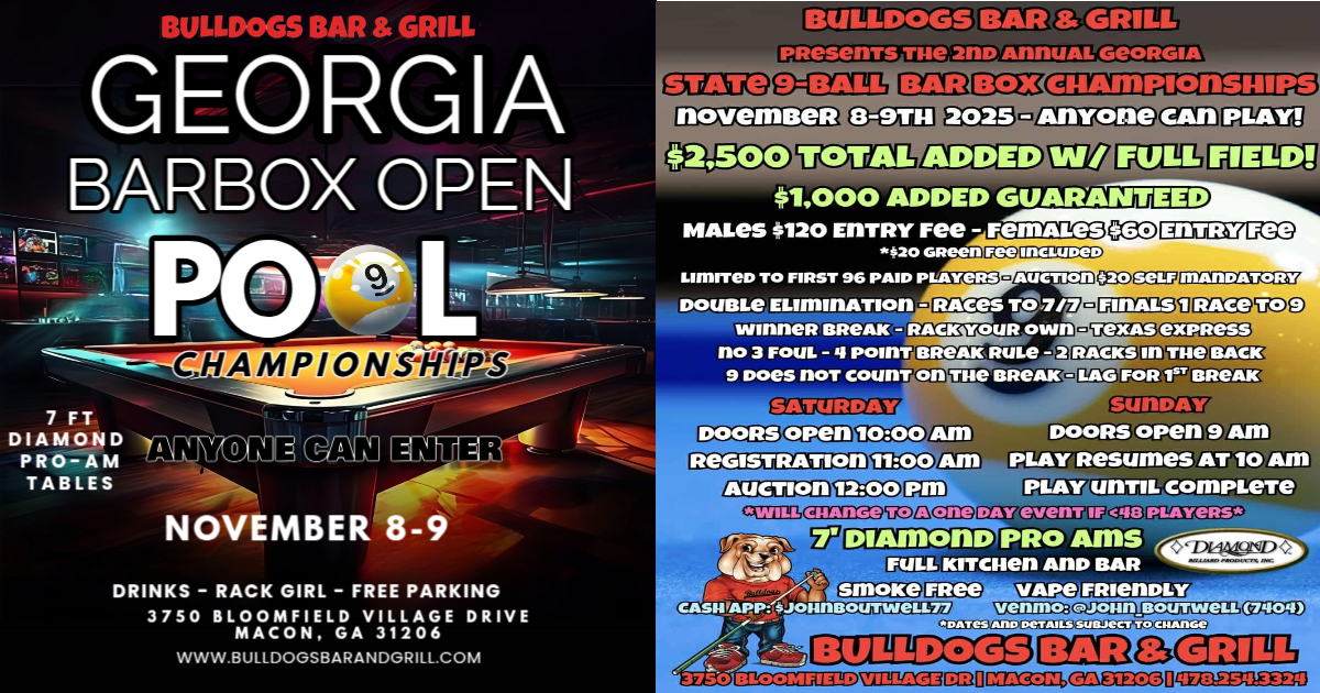 Tournament flyer / rules image